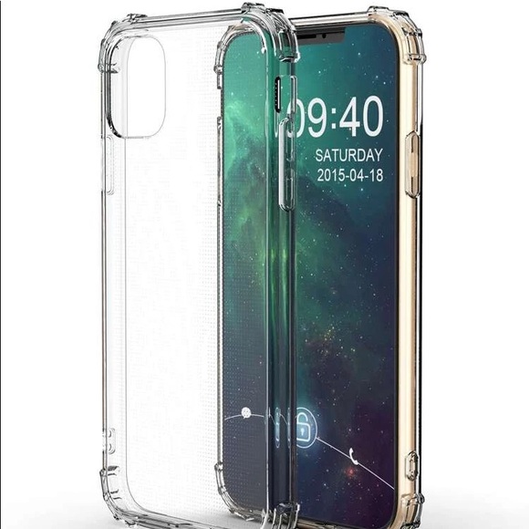Anti-fall clear iPhone case.